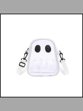 Clear Crossbody Bag PVC Ghost Face Novelty Purse for Women